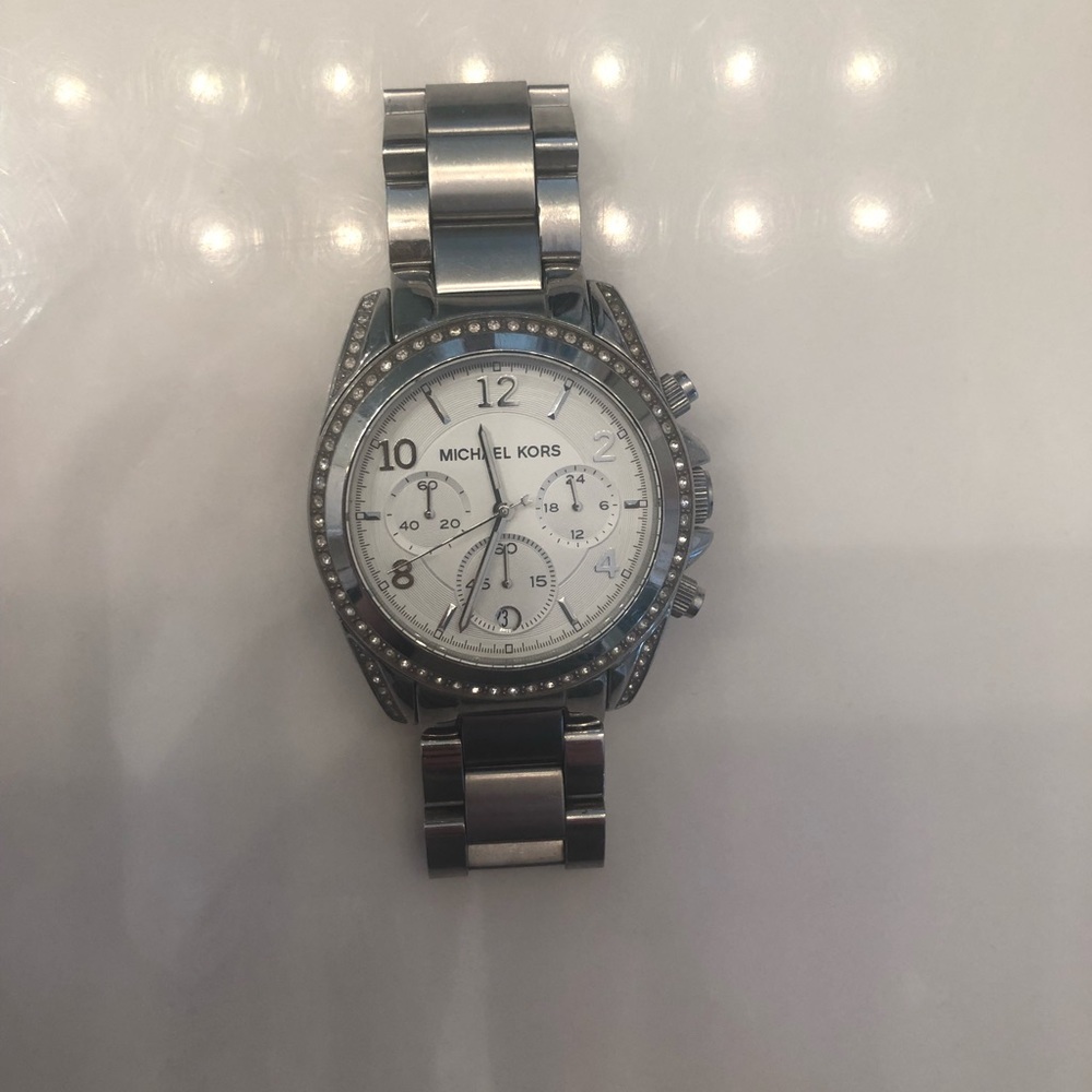 Silver MK Watch
